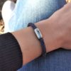 Bracelet ISARSILVER, mottled navy gray - Image 4