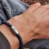 Bracelet ISARSILVER, mottled navy gray - Image 3