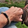 RANGER Trachtenarmband retro gedreht. Mit edlem Dark Steel- Bajonettverschluss aus Edelstahl und dem markanten, tiefengravierten Stierkopf-Logo.