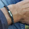 Armband ISARSILBER schwarz-weiss meliert – Bild 3