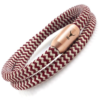 Ladies bracelet ISARGOLD, burgundy-sand, double wrapped - Image 6