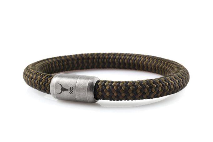 Men's bracelet DIGGER, olive-black