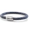 Bracelet ISARSILVER, mottled navy gray