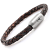Lederarmband ISARSILBER vintage braun geflochten – Bild 6