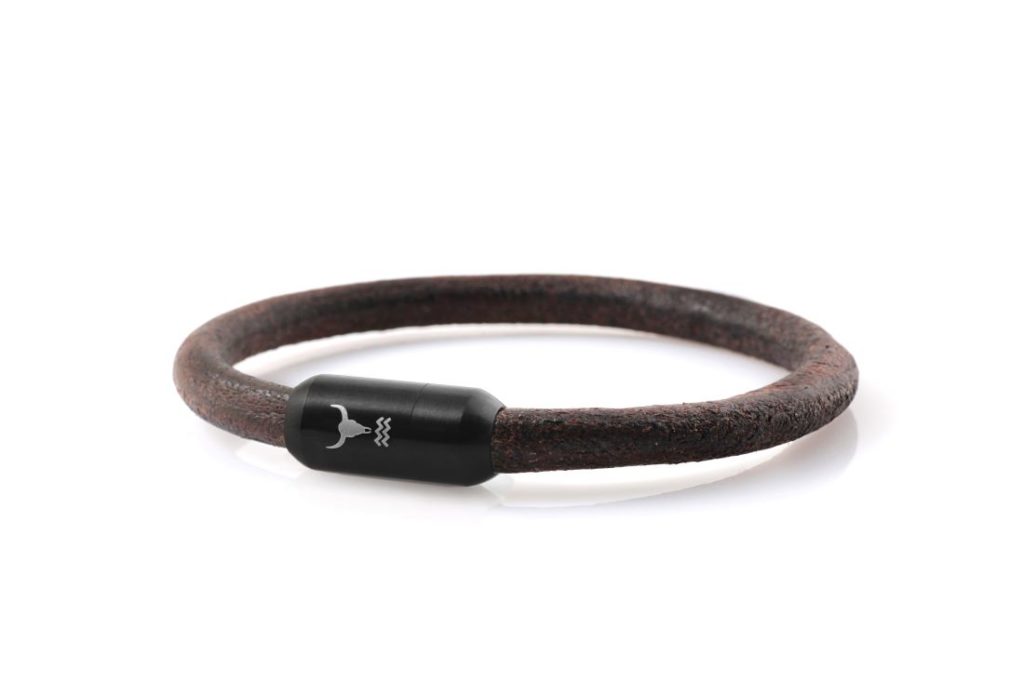 Lederarmband BLACK EDITION vintage grau-braun 