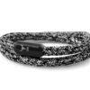 Armband BLACK EDITION, schwarz-weiss meliert, doppelt gewickelt