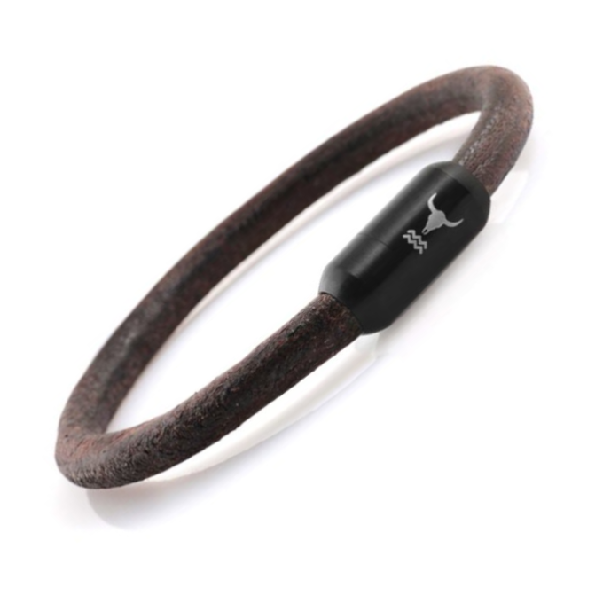 Herren Lederarmband braun, Isarrider Black Edition. Isarrider Armbänder online Shop.