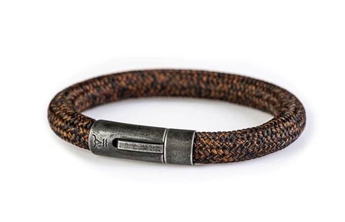 Men's bracelet RANGER rust brown-black mottled