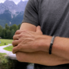 Ausgefallenes Herren Armband Ranger, vintage braun geflochten. Isarrider Armband online Shop.