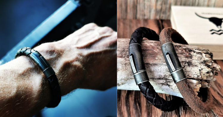 Cool und markant. Das RANGER. Stylische Armbänder für Männer mit Dark-Steel-Edelstahlverschluss. Jetzt im Isarrider online Shop erhältlich.