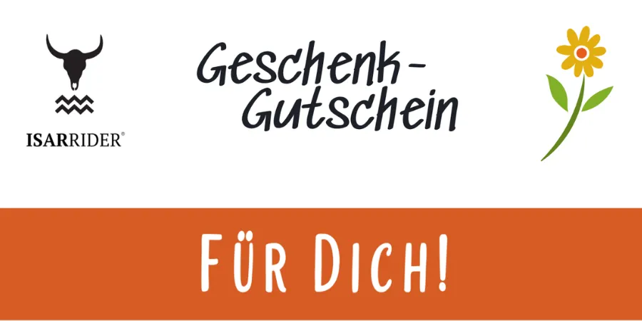 Isarrider Geschenkguteschein online kaufen und per E-Mail verschicken.
